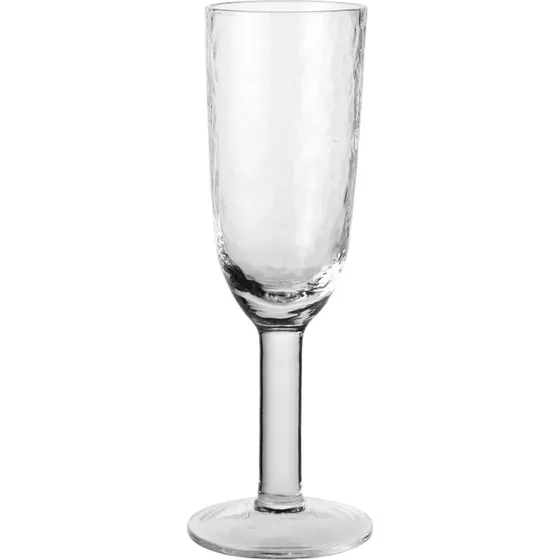 Broste Hammered Champagneglas 20 cl  Klar