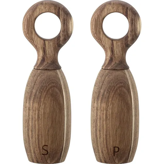 Bloomingville Martim salt- og peberkvrn i akacietr 21 cm