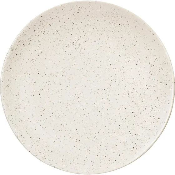 Broste Nordic Vanilla tallerken Ø26 cm - Cream/meleret