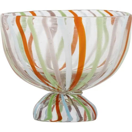 Bloomingville Savya glasskl 17 cm  Multi/Grn