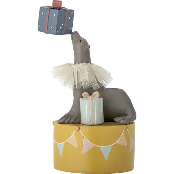 Bloomingville MINI Flor/Slve Lysestage  Gul, 19 cm