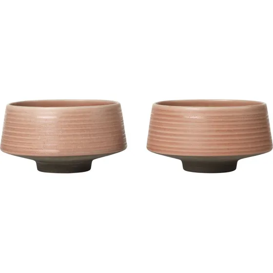 Broste Miko Skåle 2-pak Ø14 cm – Dusty Pink
