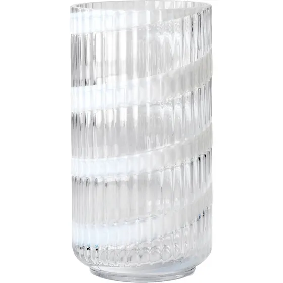 Lyngby Porcelæn Swirl vase 20,5 cm – hvid
