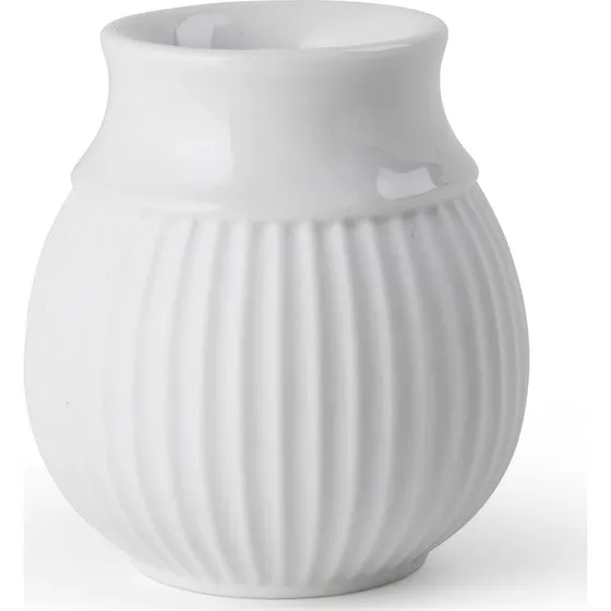 Lyngby Porcelæn Curve lysestage 7 cm - Hvid