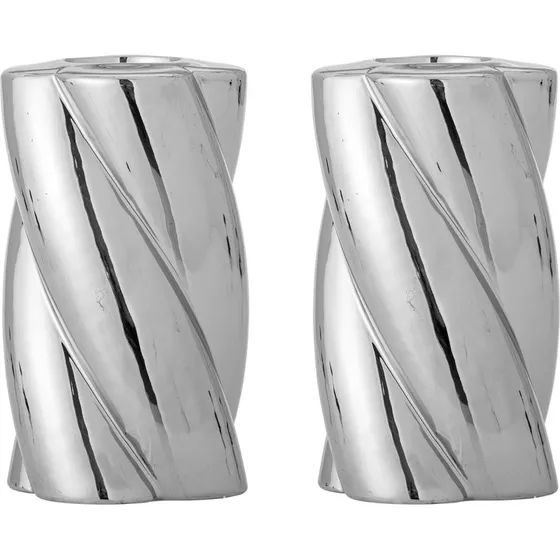 Bloomingville Silvia lysestage st, 2 stk Slv 7 cm