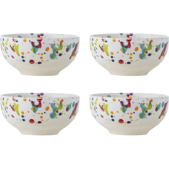 Bloomingville Freckles skle 4-pak, rd stentj 11,5 cm