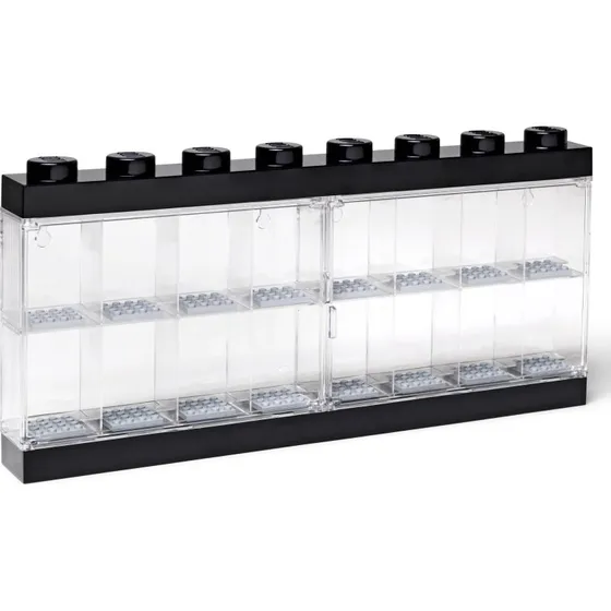 LEGO udstillingskasse til 16 minifigurer – sort