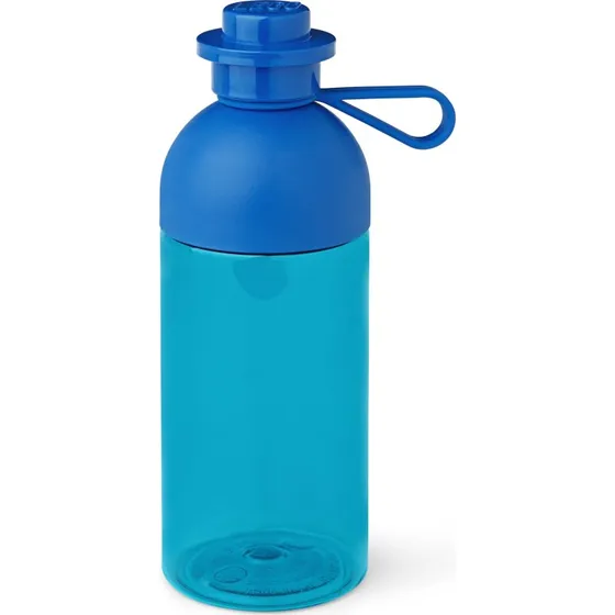 LEGO drikkedunk 500 ml – blå med rundt klodslåg