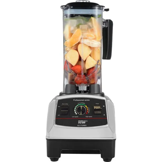 RAW Blender X 2.5 Turbo 1800W 2.2L – Silver