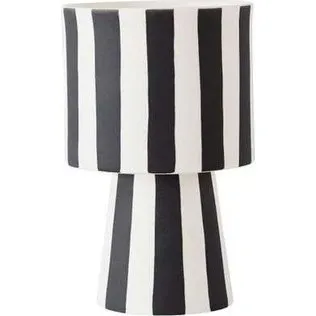 OYOY Toppu blomstkrukke Ø10 cm – Sort/Hvid