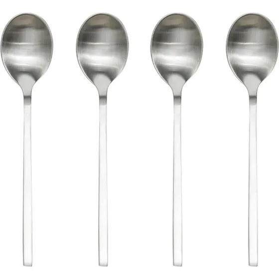 OYOY Yuka ske 4-pak  Brushed Steel