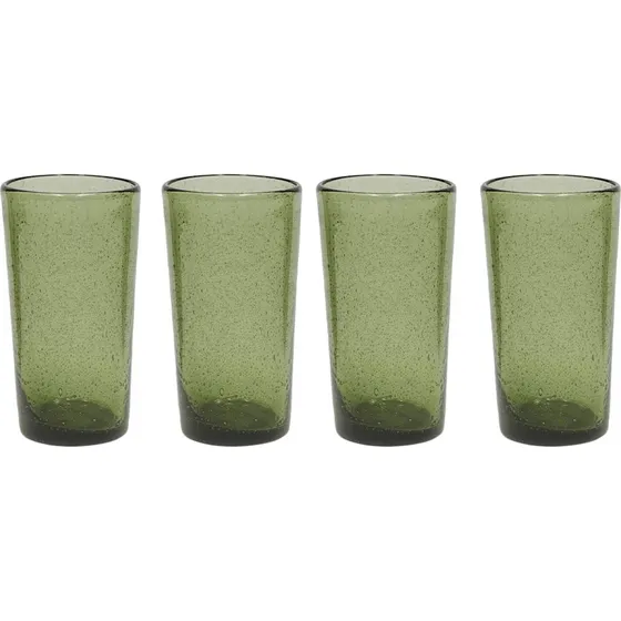 OYOY Kuki Highball glas 4-pak – grøn 33 cl