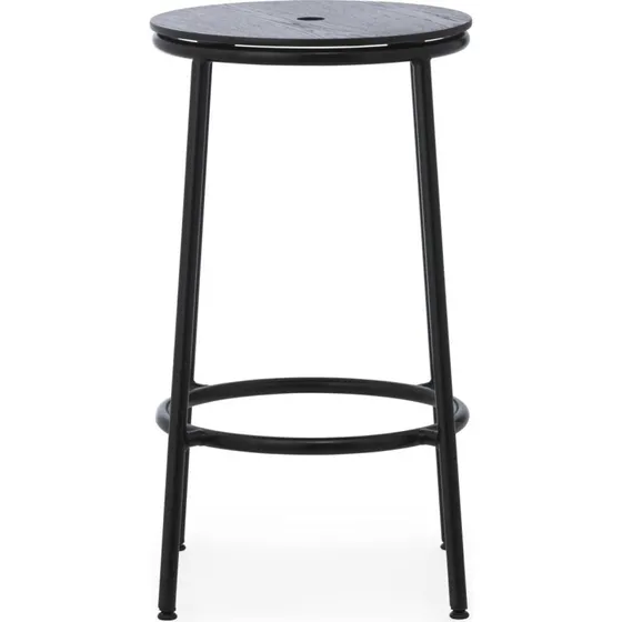 Normann Copenhagen Circa barstol H65 – sort stål/sort eg