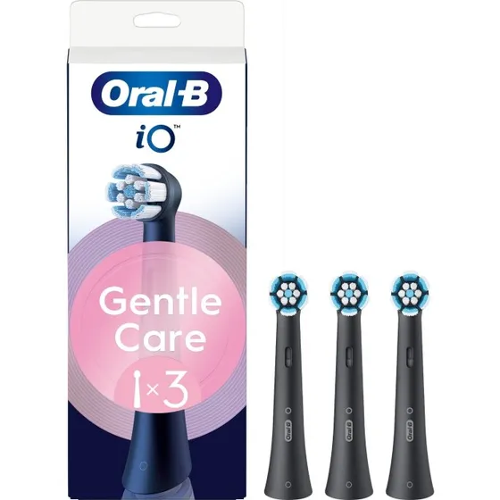 OralB iO Gentle Care udskiftningshoveder 3 stk (sort)
