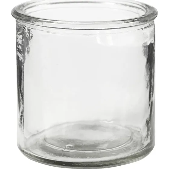 Lysglas i klart glas 7,8 cm – 6 stk.