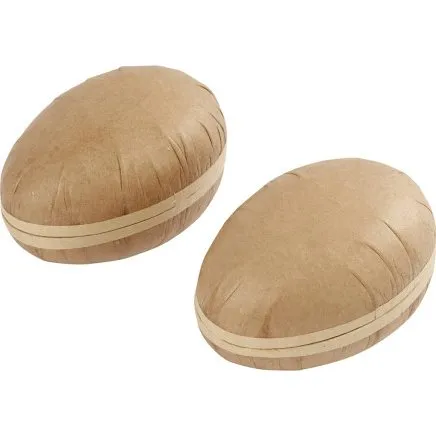 To-delte påskeæg i pap 12 cm - 16 stk