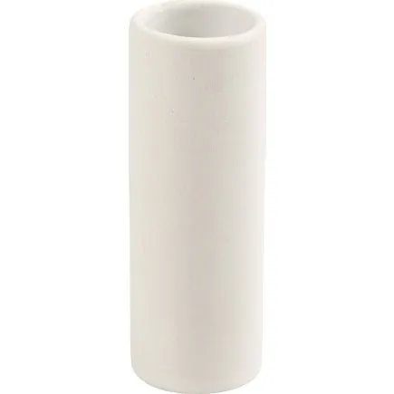 Cylindrisk terrakottavase H11 x Ø4 cm, hvid