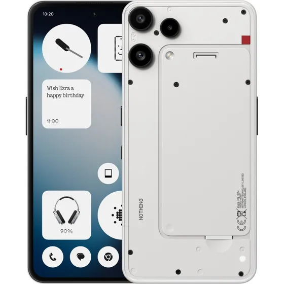 Nothing Phone 3a Lite 128GB Hvid  8GB RAM, 6,77" AMOLED