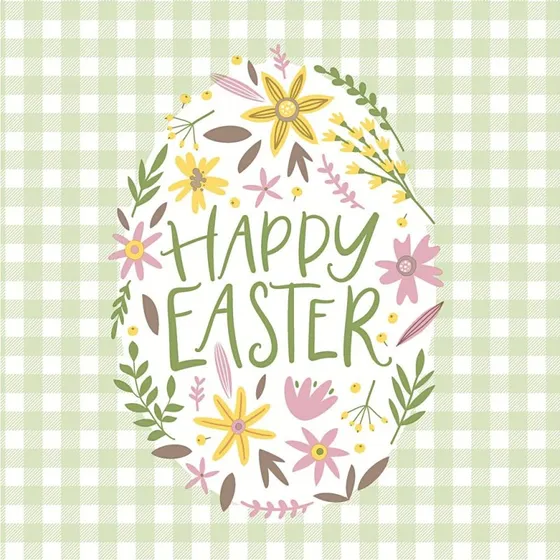 Happy Easter servietter 33x33 cm, 20 stk.
