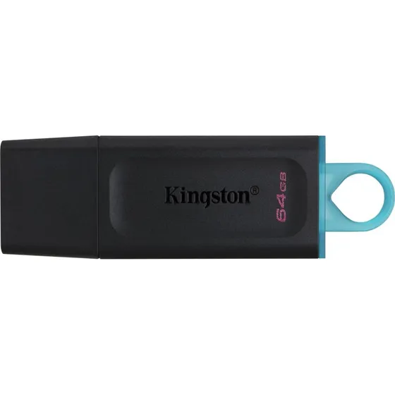 Kingston DataTraveler Exodia 64GB USB 3.2 Gen 1 (sort/blgrn)