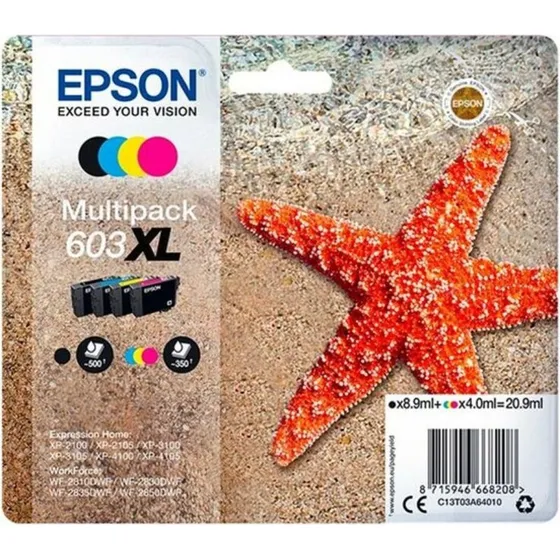 Epson 603XL Multipack  original blkpatroner (4 stk)