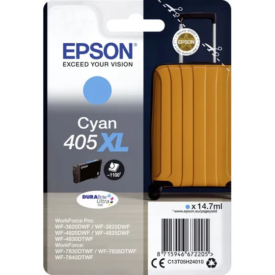 Epson 405XL Cyan original blkpatron 14,7 ml