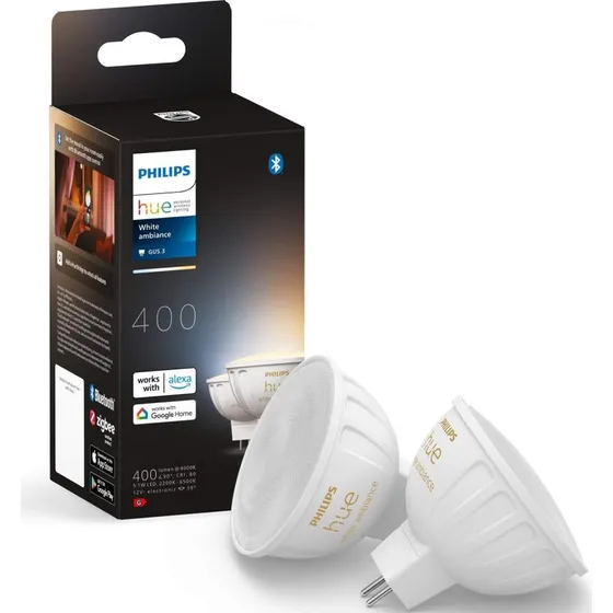 Philips Hue White Ambiance GU5.3 MR16 12V 2-pak (400 lm)