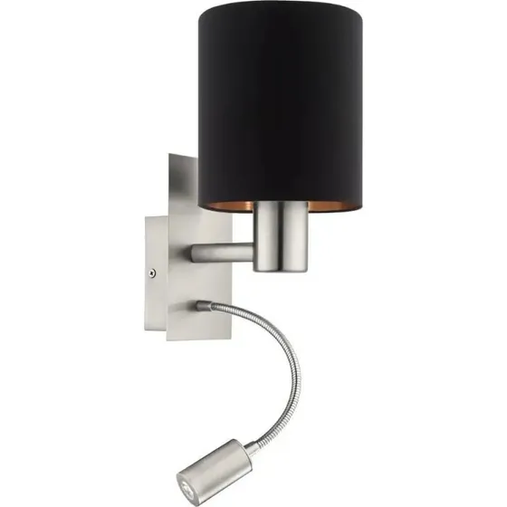 EGLO PASTERI vglampe sort/kobber med lselys