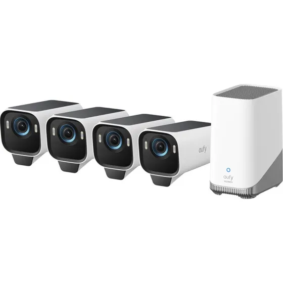 Eufy Cam S3 Pro - 4K 4-kamera sæt med HomeBase S380