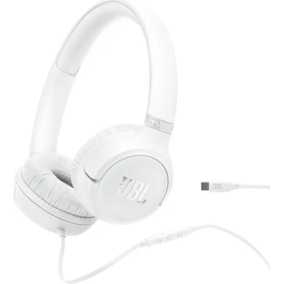 JBL Tune 530C USB-C On-ear høretelefoner – Hvid
