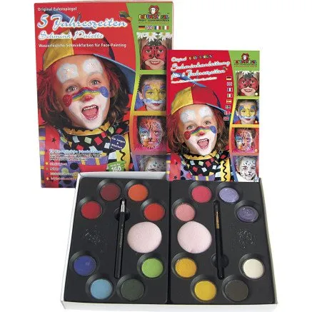 Eulenspiegel Ansigtsmaling 16 farver – Startkit