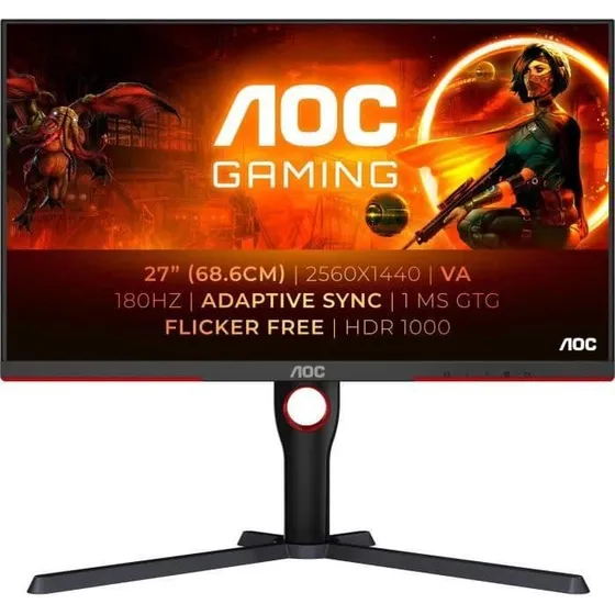 AOC Q27G3XMN 27" QHD MiniLED 180Hz gaming-skrm