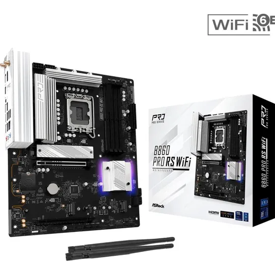ASRock B860 Pro RS WiFi ATX - LGA1851, DDR5, WiFi 6E