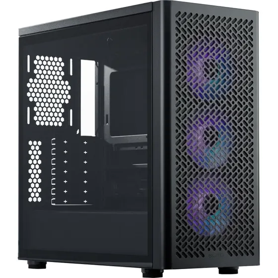 Cooler Master Elite 502 Mid Tower  Sort (hrdet glas)