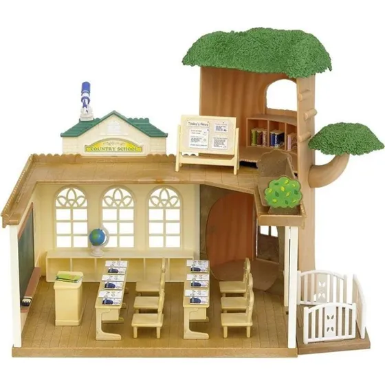 Sylvanian Families Skovskole legest  dukkehus tilbehr