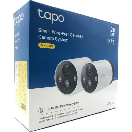 TP-Link Tapo C420S2 2K 2-pak trdlst overvgningskamera