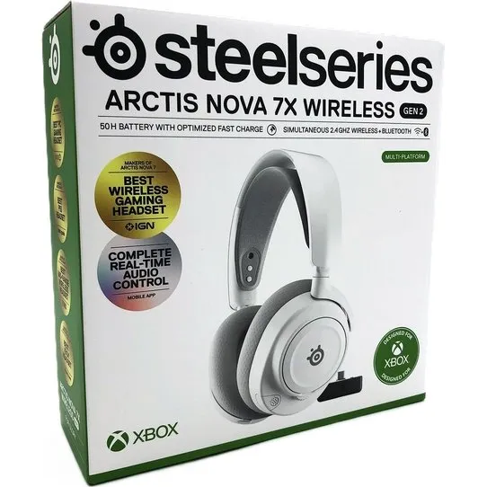 SteelSeries Arctis Nova 7 Gen 2 - Trdlst gamingheadset, Hvid