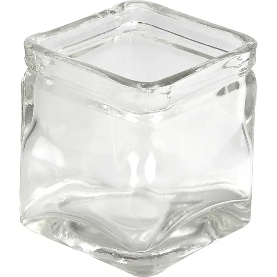 Firkantede lysglas 5,5x5,5 cm – 12 stk.