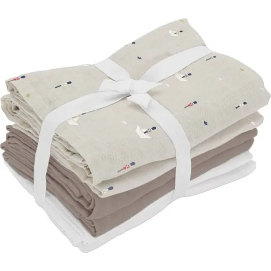 Vanilla Copenhagen Muslin-stofbleer 6-pak – Cozy Grey 70x70 cm