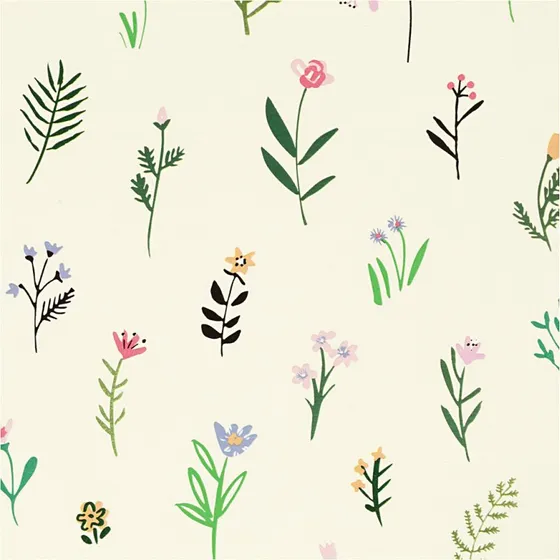 Gavepapir Blomster 50 cm x 100 m - 80 g (1 rl)