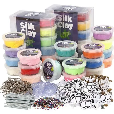 Silk Clay Funny Friends - Stort materialest (40 btter)