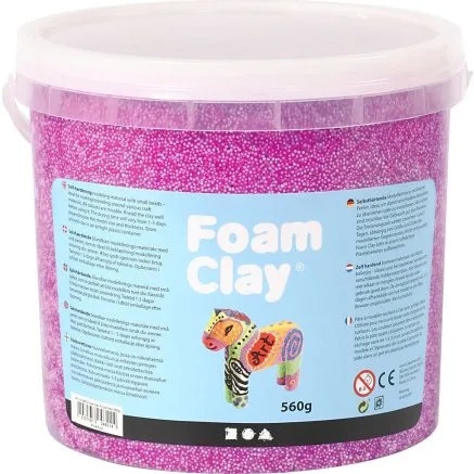 Foam Clay Neon Lilla - Modellervoks 560 g