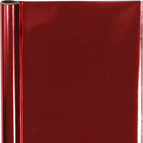 Rdt metallisk gavepapir 50 cm x 4 m, 65 g