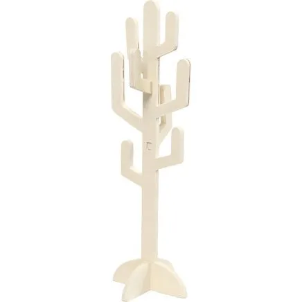 Saml-selv kaktus i lyst krydsfiner H38×B12 cm