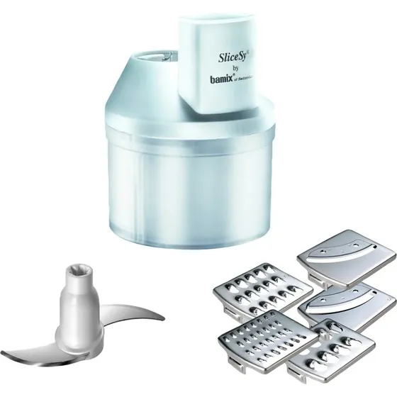 Bamix SliceSy Tilbehr  Hvid, 5 knivblade (6 dl)