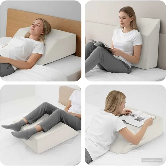 Benpude i fljl 63 x 52 x 19,5 cm  Hvid