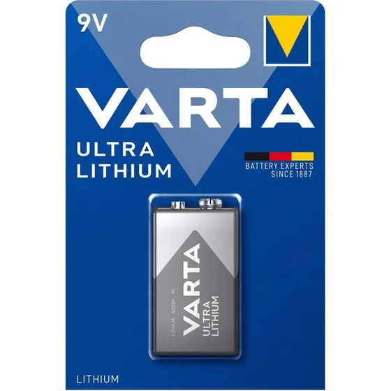 VARTA Ultra Lithium 9V batteri  1 stk