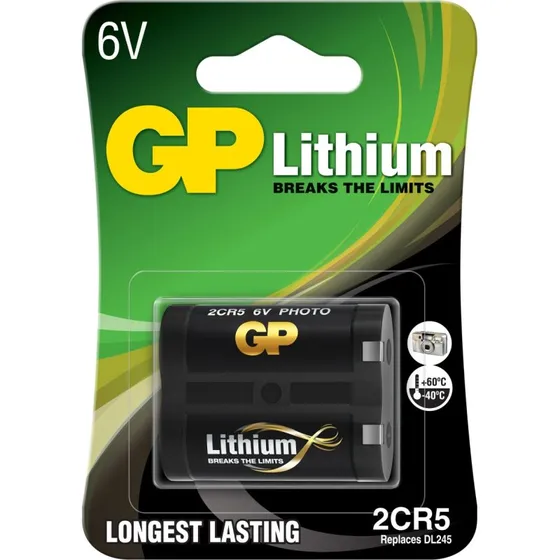 GP 2CR5 Lithiumbatteri 6V (1 stk)