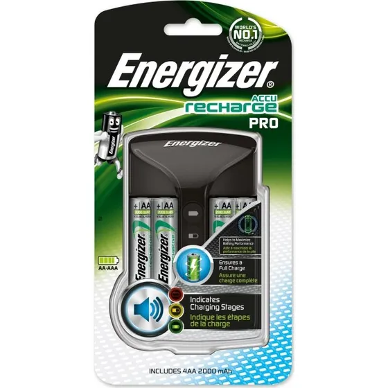 Energizer Pro-Charger batterioplader inkl. 4x AA 2000mAh