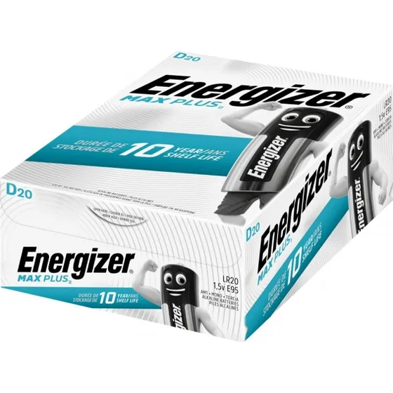 Energizer Max Plus D (DP20) - Alkaline batteri